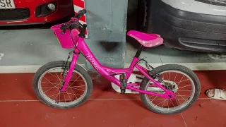 Bicicleta infantil rosa 4-7 años
