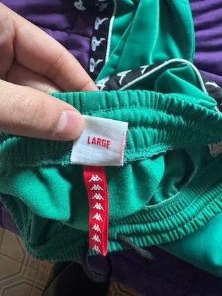 Pantaloni tuta Kappa verdi tg.L