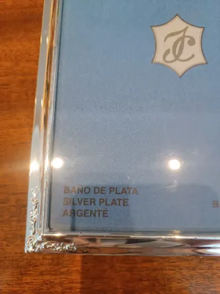 Cornice per foto bagno in argento Isabel Cabanillas 19x23