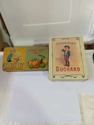 Lote 2 Cajas Metálicas Antiguas