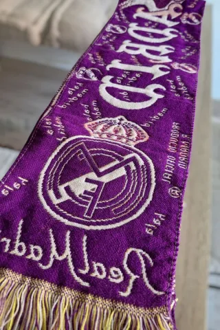 BUFANDA REAL MADRID COLECCIONISTA AÑOS 90