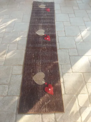 Tappeto Runner Cuori 2.80m