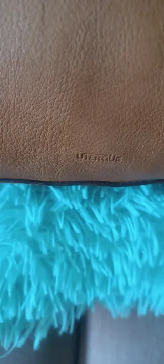 Bolso de piel Uterqüe marrón