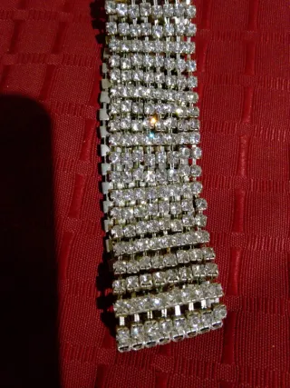 Brazalete fantasía antiguo en caja antigua