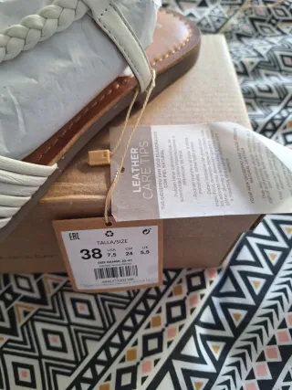 Sandalias Gioseppo blancas talla 38