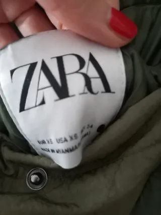 Cazadora acolchada reversible verde