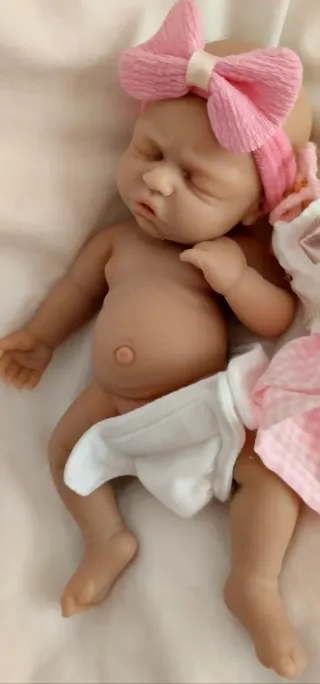 Bebé Reborn Silicona Completa 19cm