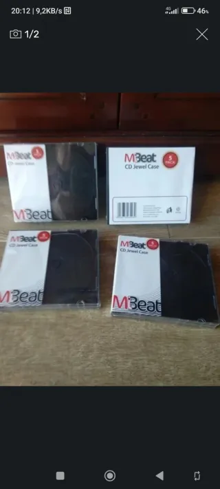 5 Estuches CD Jewel Case MBeat Nuevos estrenar