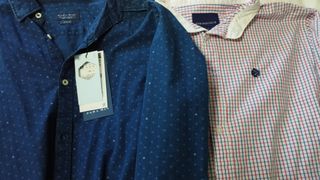 Lote 2 Camisas Zara Hombre Talla M