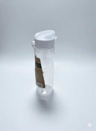 Botella de plástico azul o blanca 600 ml