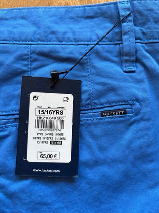 Pantalón Hackett Azul Nuevo