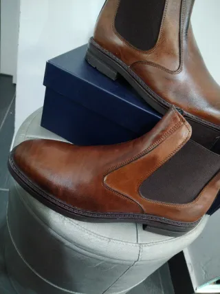 Stivaletti uomo pelle marrone n.43