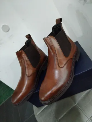 Stivaletti uomo pelle marrone n.43