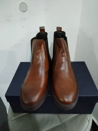 Stivaletti uomo pelle marrone n.43