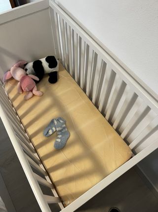 Cuna blanca convertible colecho madera