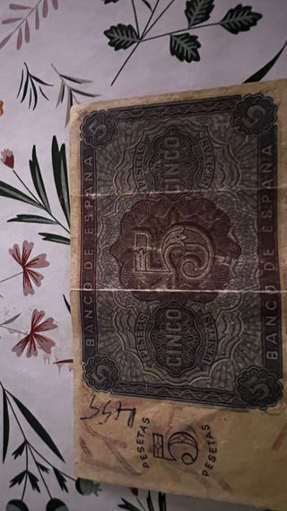Billete 5 Pesetas Banco de España