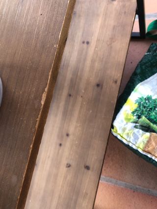 Estantería madera y hierro