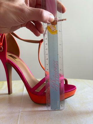 Sandalias Stradivarius Talla 37 Satinadas y bolso