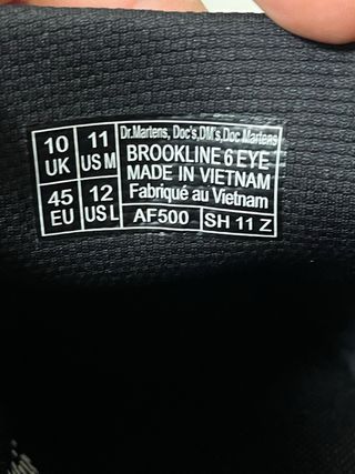 Dr. Martens Scarpe Tg 45 Nere