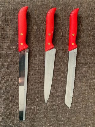 Set 3 Coltelli grandi Cutting Inox Italia