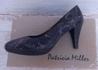 Zapatos tacón piel boa Patricia Miller