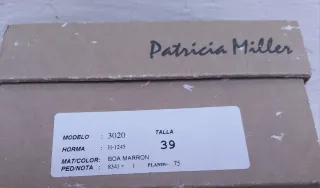 Zapatos tacón piel boa Patricia Miller