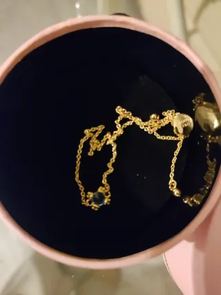 Collar Tous Pills Tanzania Azul y Dorado