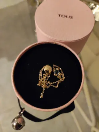 Collar Tous Pills Tanzania Azul y Dorado