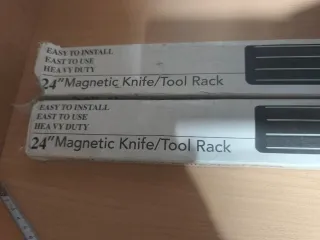 Barra magnetica per coltelli/utensili 60 cm