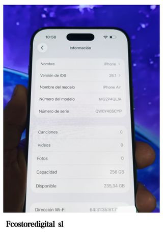 iPhone Air da 256 GB - Blu Cielo