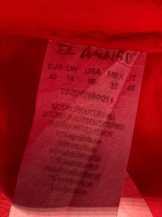 Pantalón vaquero rojo