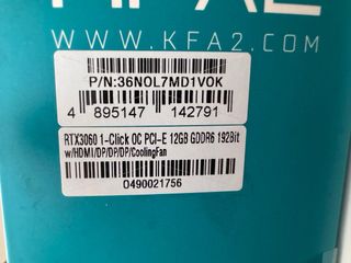 Tarjeta Gráfica KFA2 GeForce RTX 3060 12GB