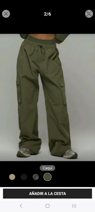 Pantalón deportivo cargo Musera verde