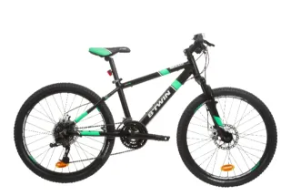 Bicicleta Btwin 24 Negra y Verde