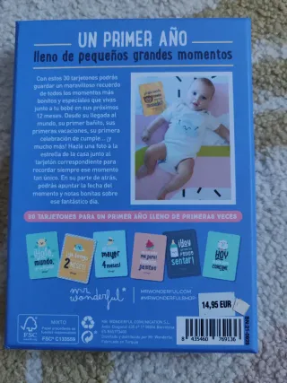 Tarjetas para fotos del primer año