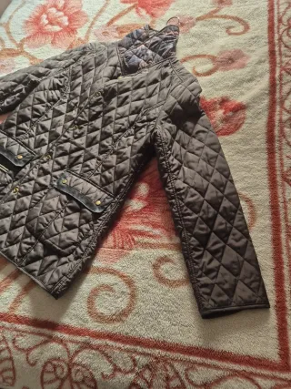 Chaqueta acolchada mujer marrón