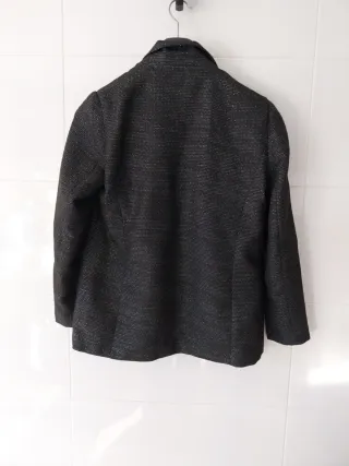 Americana Vero Moda negra plateada T.38