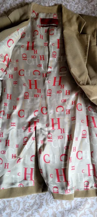 Chaqueta de pana Carolina Herrera Beige