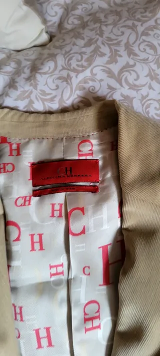 Chaqueta de pana Carolina Herrera Beige