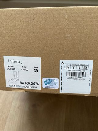 Botines Sfera Marrones Talla 39