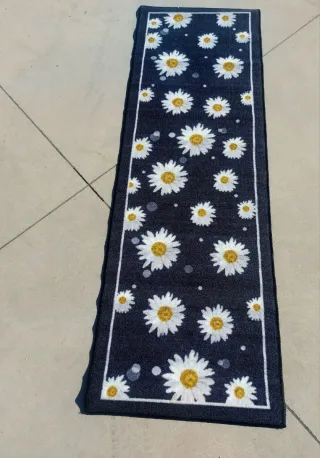 Tappeto runner 180 cm con margherite
