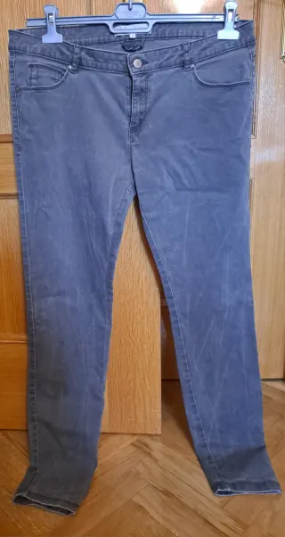 Gonne jeans grigie da donna