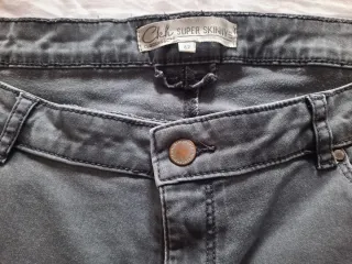 Gonne jeans grigie da donna