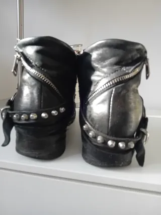 Botines AS98 Piel Negro