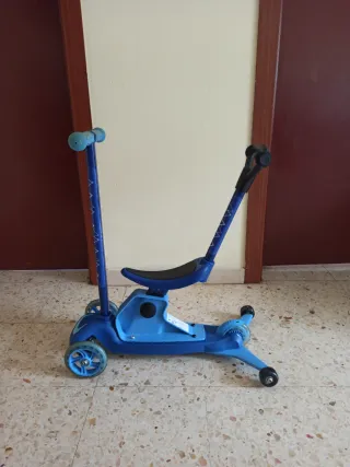 Patinete infantil 3 ruedas azul