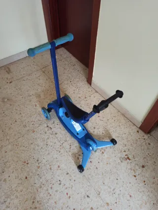 Patinete infantil 3 ruedas azul