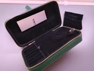 Joyero Pandora de viaje verde