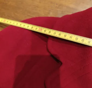 Giaccone vintage in panno rosso