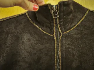 Chaqueta borreguillo marrón Talla M