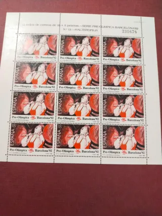 18 Minipli. Pre-Olímp. Barna -92  6 series comple.